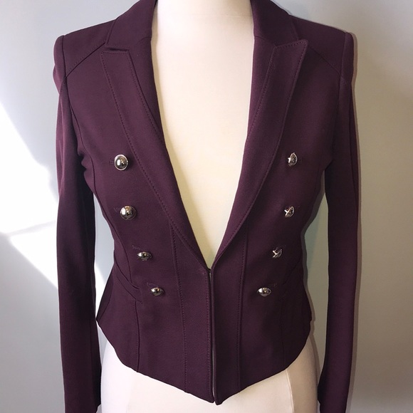White House Black Market Jackets & Blazers - WHBM•EUC•MILITARY STYLE CROPPED JACKET•